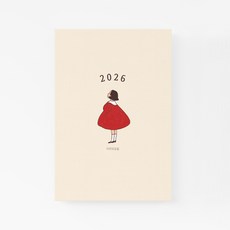 삼알 2026 미각의요일 다이어리, 1개, 빨강소녀