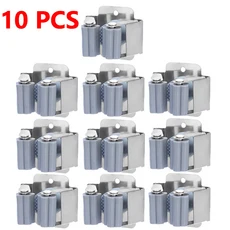 1-10개 스테인리스 스틸 대 빗자루 홀더 벽걸이 녹 방지 보관 훅 욕실 주방 정원 도구 정리함, 06 Gray-(10PCS)