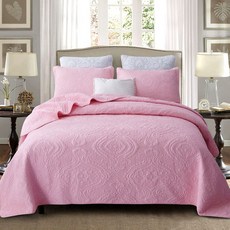 침대 전체 덮개 꽃병 이불 여름용 침구 유럽식, 브라이트 핑크 플라워 베이스 hl