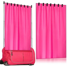 Windkream 댄스 백 슈트케이스용 프라이버시 커튼 휴대용 탈의실 랙 파티션 스크린 없음 댄서 백스테이지 액세서리 캠핑 창문 쉐이드 (그레이) 294017 79036