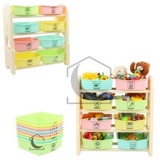 4단정리함 베이지 애기수납장