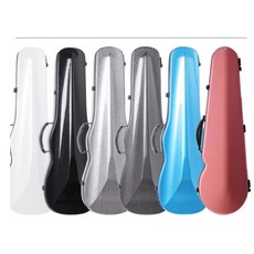 瀚悅樂器 可拆式譜袋 超輕碳纖小提琴盒 方盒 三角盒 4/4 實用質感, 1個, 三角銀4/4