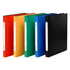 문화PP 3공 O링바인더 2cm 3cm 색상 디링 수납 화일 파일, 노랑색