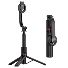 磁吸自拍棒 藍牙自拍棒 MagSafe 自拍腳架 手機支架 自拍桿, 1個, L20黑色