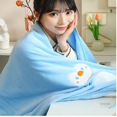 똑딱이 망토 담요 사무실무릎담요, 캐릭터무릎담요 일반형 공룡(그린)
