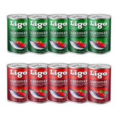 필리핀 리고 사딘스 레드(5) 그린(5) 세트 Ligo Sardines Red & Green Set