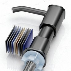 洗潔精壓取器 廚房水槽皂液器延長器 洗菜盆洗滌劑按壓器加長管, 槍灰色-秒出液/不卡頓, 1個