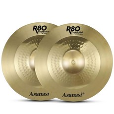 무소음 심벌즈 하이햇 세트 입문용 드럼 학원, 1개, 14인치 더블 심벌