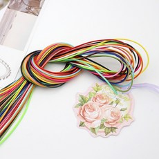1mm 왁스끈 팔찌끈 왁스코드, 블랙, 1개