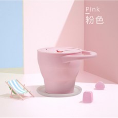 折疊零食杯 兩色可選 零食杯, 1個, 粉色