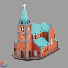 보급창고5호점 DIY 조립 명동성당 오르골 거실인테리어, 단품