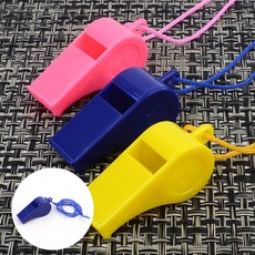 리2치점빵 컬러 플라스틱 호루라기 3P 호루라기목걸이 호신경보기