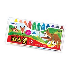 파스넷 크레파스 12색 어린이크레파스 부드러운파스텔 유치원미술재료