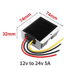 비절연 부스트 전력 컨버터 12 볼트-24 DC 스텝 업 조정기 15A 3A, 08 12v to 24v 5A, 01 12V, 01 24V