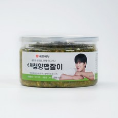 셰프애찬 수제 청양 맵짤이 멸치 고추 다대기 땡초장 다짐장 만능 반찬 캠핑 음식 여행템, 1개, 400g
