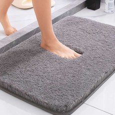 핏코드 빨아쓰는 욕실 발매트 미끄럼방지, 1개, 그레이