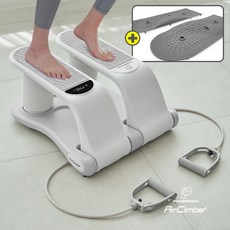 에어 스텝퍼 가정용 천국의 계단 오르기 발 스텝밀 실내 홈트 하체 걷기 유산소 임산부 임신부 다이어트 운동기구, 그레이+지압