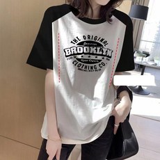 임산부 여름 수유 반팔티 라운드넥 캐주얼 반팔 티셔츠 루즈핏 프린트 패션 아이템 JS