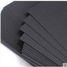 黑色名片, A4黑色名片卡紙黑色手工摺紙A3彩噴打印卡紙, 1個裝