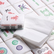 肥婆奶奶 麻將衛生紙 麻將面巾紙 麻將抽紙濕水紙巾 隨身紙巾小包裝 袖珍包手帕紙 迷你紙巾 整人禮物 生日禮物 交換禮, 1個, 8