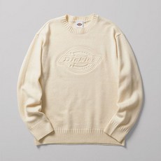 디키즈 엠보스드 로고 풀오버 니트 Cream 263668