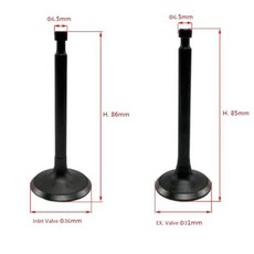 [호환제품] [혼다 호환용품] GX390 188F 13HP 워터 펌프 5KW GO CART 입구 흡기 밸브 세트, 01 GX420 190F Type B