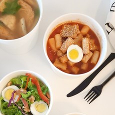 지나팩 무인쇄 종이용기 750cc 컵밥 포장 용기, 200개, 1개입