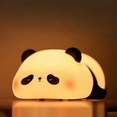 무드등 누워있는 팬더 실리콘 VWFLWZ7I, 색상, 1개
