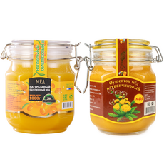 2025년 러시아 민들레꿀 갈매나무꿀 천연꿀100%꿀, 2개, 1kg