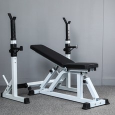 스쿼트 랙 분리형 역기 스쿼트랙 벤치 바벨 운동기구 프레스, 스쿼트 랙+조절 덤벨 벤치, 단일 모델