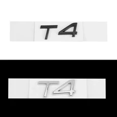 볼보 3D 엠블럼 스티커 자동차 트렁크 레터 장식 데칼 XC60 T6 용), 01 Silver, 12 1Pcs-T4