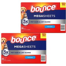Bounce 寵物毛髮烘衣柔軟去靜電紙70張X3入/套，有效去除毛髮、柔軟衣物、消除靜電，讓您的衣物清新舒適, 70張X3入, 2套
