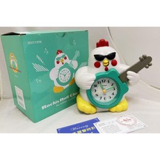 日本麗聲RHYTHM 搖滾酷公雞音樂鬧鐘 CRE321UR03, 1個