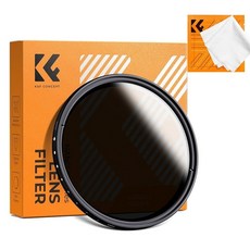 KnF Concept NANO-B 52mm ND2-ND400 가변 ND 필터 (융포함) - AGC Glass Slim Fader ND2-400 Filter + Cloth, 1개