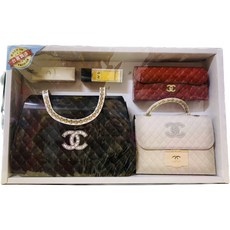 【大廣裕】紙紮 女士高級皮包 紙紮小香包 紙紮香奈兒 香水 口紅 皮夾 紙紮用品 拜拜用品 往生 紙紮包包 紙紮包