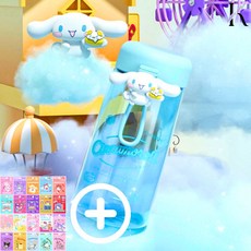 산리오 에메랄드 트라이탄 물통 350ml 시나모롤 어린이보틀+스티커 어린이집 소풍 체험학습, 1개