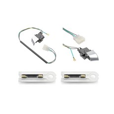 3949238 와셔 도어 뚜껑 스위치 2개 및 월풀 및 켄모어 와셔용 3392519 건조기 열 퓨즈 2개 교체 모델: WP3949238 WP3949238VP、AP600888