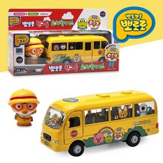뽀로로 친구들 유치원버스 작동완구, 혼합색상, 1개