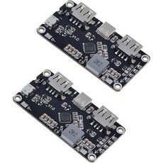 IP5328P 듀얼 USB 배터리 고속 충전 모듈 2개 양방향 18W 3.7V에서 5V 9V 12V AFC MET SFCP 프로토콜 및 타입C 인터페이스 지원.