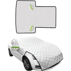 Zpana 자동차 앞유리 스노우 커버 7겹 두꺼운 방풍 헤비 듀티 차량 프로스트 스 외장 프로텍터 SUV RV 트럭용 유니버설 57.1 87.8 인치, 57.1 × 87.8 Inches