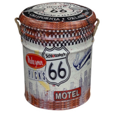 더웨스트 고급형 빈티지 드럼통 수납의자 L 큰사이즈 9종 깡통 스툴, 3. 화이트 루트66