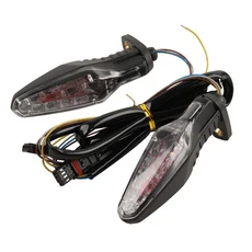 BMW 호환 S1000RR XR R RR 2019 - 2023 LED 후면 방향 지시등 브레이크 테일 라이트 성 노출증 램프, 01 검정색