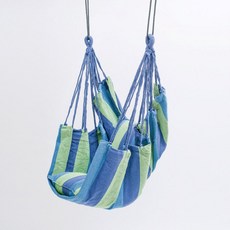 캔버스 해먹의자 블루 캠핑해먹그네