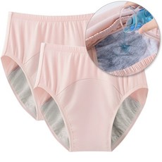 탐리프 3중 방수 순면 요실금팬티 엄마 할머니 팬티 2매