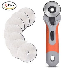 백업 블레이드가 있는 45mm 로터리 커터 프리미엄 퀼터 바느질 공예 DIY 가죽 도구 패브릭 종이 가죽 커터 나이프, 45mm full set, 1개
