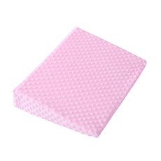 嬰兒多功能枕 雙面可用親膚透氣 30度防吐奶設計寶寶餵奶枕, 方形粉色（45*43*9cm）, 有機棉