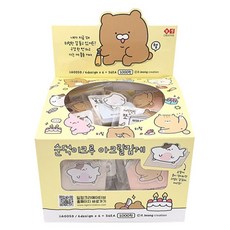 순덕이크루 아크릴 클립 36개(박스) 랜덤 뽑기 집게, 세트