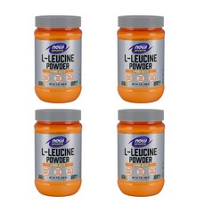 NOW Foods L-白胺酸粉, 4個, 255克