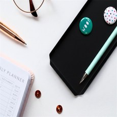 정그리마켓 소품트레이 미니트레이 펜트레이 사무용필기구트레이, 블랙 MW-677