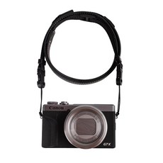 VOVMOEYA 카메라 넥 스트랩 G7X MARK 숄더 /DSLR /파나소닉 PU 후지필름 III 조절 /니콘 /캐논 /소니 바디 카메라용 /미놀타 가능한 /SLR 스트랩, 블랙.